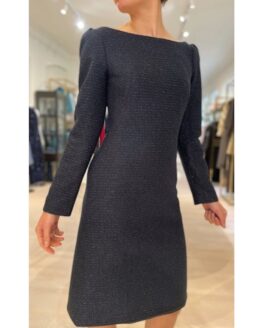 Thi Thao Copenhagen's Anna kjole i mørkeblå boucle