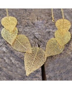 Guld blad-smykker