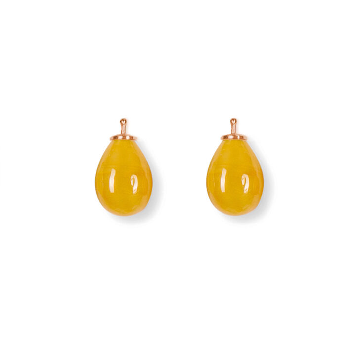 Earring drops E5 - Citrus yellow