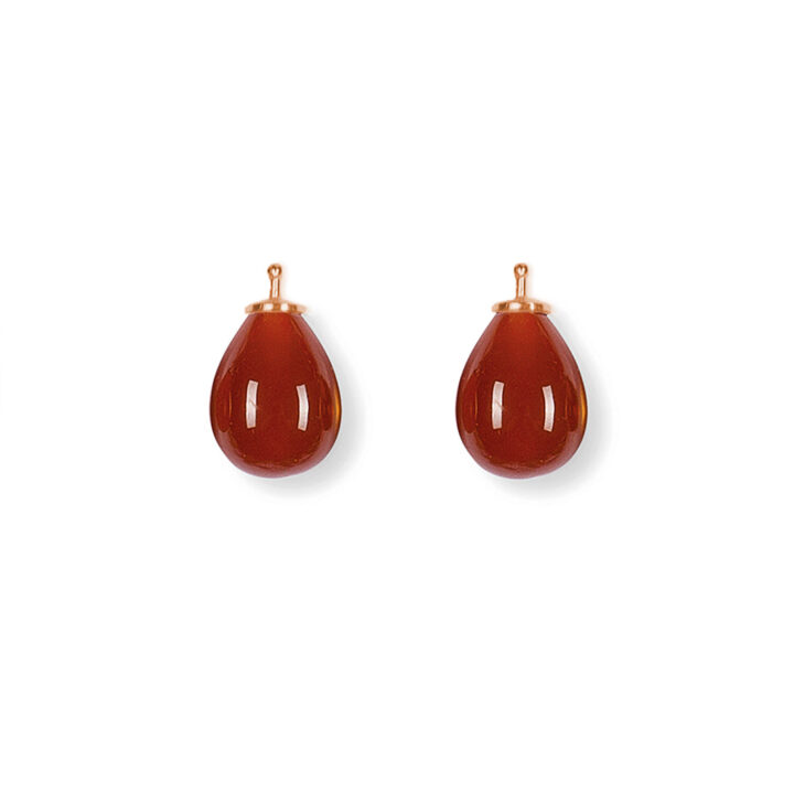 Earring drops E5 - Peach pink