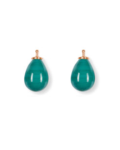 Earring drops E5 - Green turquoise