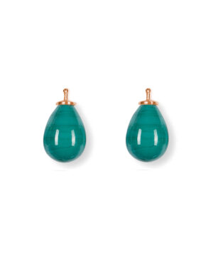 Earring drops E5 - Green turquoise