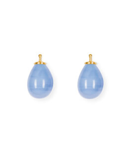 Earring drops E5 - Sky blue quarts