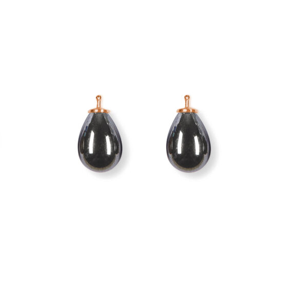 Earring drops E5 - Hematite black