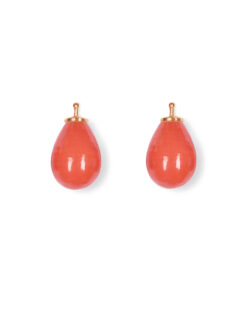 Earring drops E5 - Coral light orange