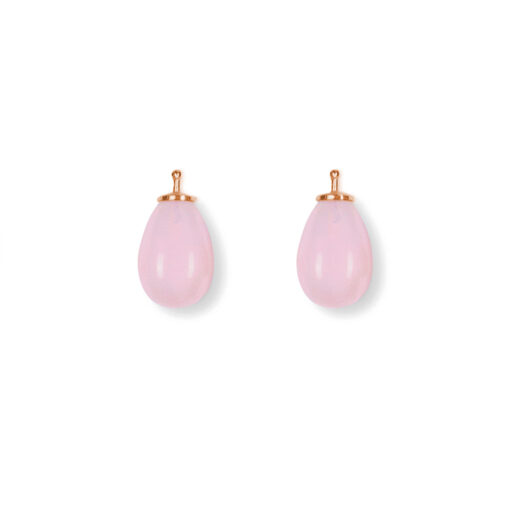 Earring drops E5 - Pink quarts