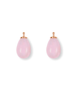 Earring drops E5 - Pink quartz