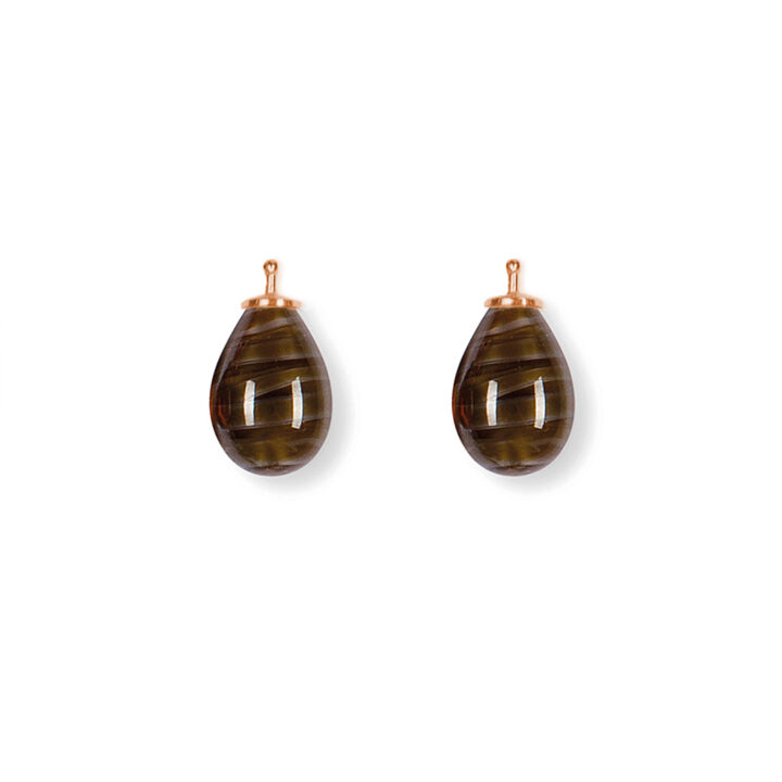 Earring drops E5 - Tigereye brown