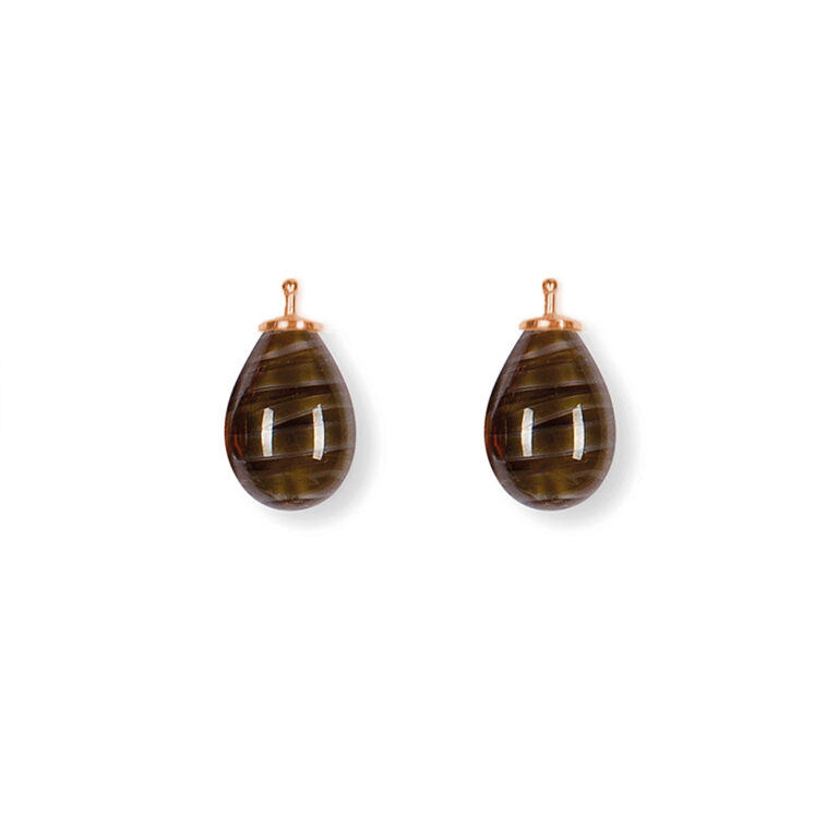 Earring drops E5 - Tigereye brown