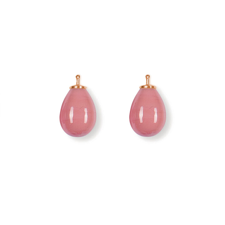 Earring drops E5 - Pale pink