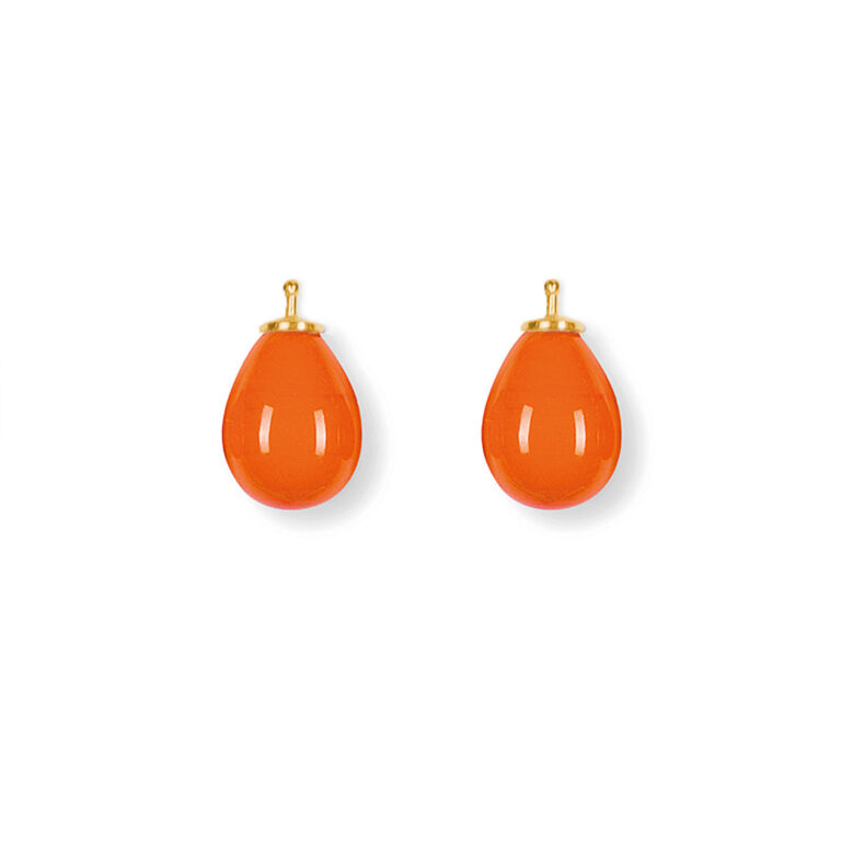 Earring drops E5 - orange