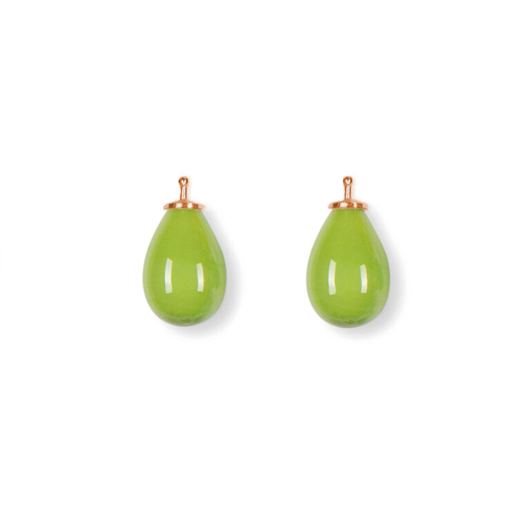 Earring drops E5 - Pistachio green