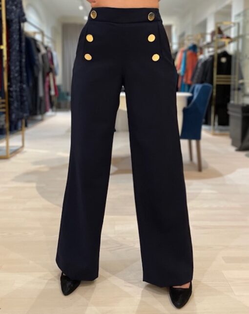 Midnight blue Louise pants by Thi Thao Copenhagen