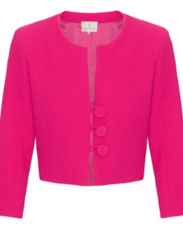 Unika kort lyserød jakke med knapper