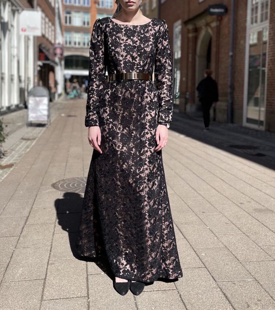 Black lace gala dress By Thi THao Copenhagen
